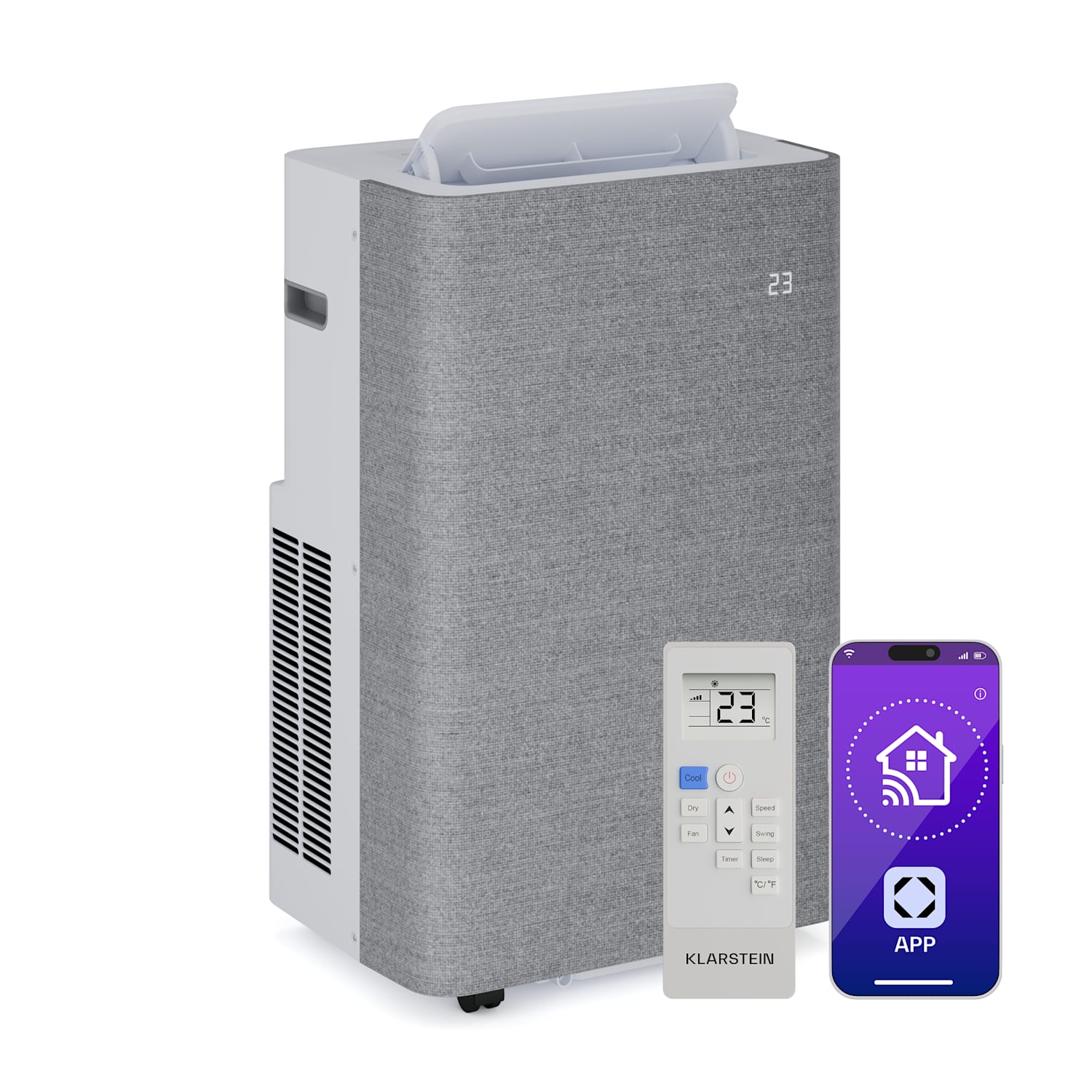 Klarstein AireLux Smart Klimaanlage Grau